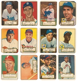 1952 Topps Baseball "Cut Corners" Collection (225 Different) – Including Many Hall of Famers and Stars!